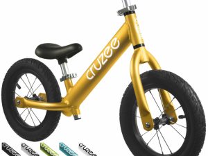 Xe Cruzee bánh hơi màu vàng UltraLite Air long lanh tuyệt đẹp